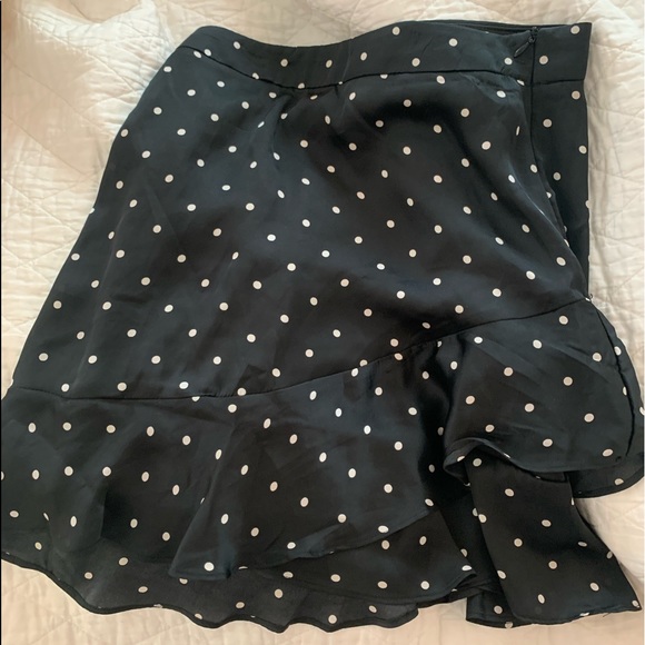 POLKA DOT RUFFLE SKIRT - Picture 1 of 3